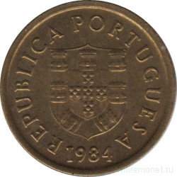 Монета. Португалия. 1 эскудо 1984 год.
