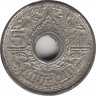 Монета. Тайланд. 5 сатанг 1945 (2488) год. рев.