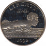 Монета. США. 50 центов 1996 год (S). XXVI летние олимпийские игры Атланта 1996. Плавание. ав.
