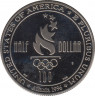 Монета. США. 50 центов 1996 год (S). XXVI летние олимпийские игры Атланта 1996. Плавание. рев.
