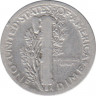 Монета. США. 10 центов 1934 год. Меркури дайм. рев.