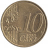 Монета. Словакия. 10 центов 2009 год.