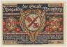 Бона. Нотгельд. Германия. Город Наумбург. 50 пфеннигов 1920 год. Вариант 928.2.а.2. ав.