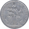Монета. Французская Полинезия. 2 франка 1993 год. ав.