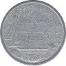 Монета. Французская Полинезия. 2 франка 1993 год. рев.