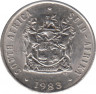 Монета. Южно-Африканская республика (ЮАР). 10 центов 1983 год. ав.