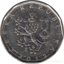 Монета. Чехия. 2 кроны 2012 год.