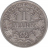 Монета. Германия. Германская империя. 1 марка 1899 год. Монетный двор - Мюнхен (D). ав.