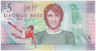 Банкнота. Северная Ирландия. Ulster Bank Limited. 5 фунтов 2006 год. 60 лет Джорджу Бесту. Тип 339. Банкнота. Северная Ирландия. Ulster Bank Limited. 5 фунтов 2006 год. 60 лет Джорджу Бесту. Тип 339.