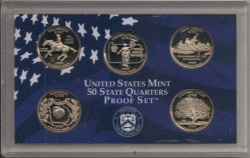 Монета. США. 25 центов 1999 год. Набор штатов монетный двор S. Годовой набор квотеров.