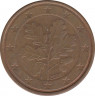 Монета. Германия. 5 центов 2004 год (F). ав.