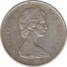 Монета. Канада. 25 центов 1968 год. Серебро. рев.