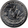 Монета. США. 25 центов 2009 год. Штат № 56 Северные Марианские острова.