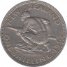 Монета. Новая Зеландия. 1 шиллинг 1962 год. ав.