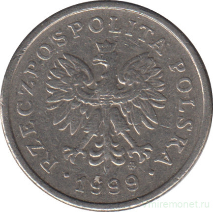 Монета. Польша. 20 грошей 1999 год.