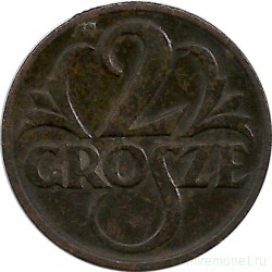 Монета. Польша. 2 гроша 1925 год.
