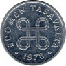 Монета. Финляндия. 1 пенни 1978 год. ав