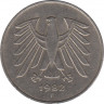Монета. ФРГ. 5 марок 1982 год. Монетный двор - Штутгарт (F). ав.