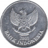 Монета. Индонезия. 100 рупий 2001 год. ав.