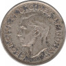 Монета. Канада. 25 центов 1947 год. Кленовый лист. рев.
