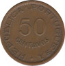 Монета. Ангола. 50 сентаво 1961 год. рев.