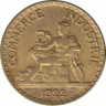  Монета. Франция. 50 сантимов 1922 год. ав.