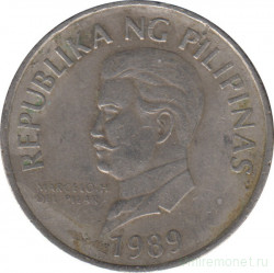 Монета. Филиппины. 50 сентимо 1989 год.