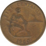 Монета. Филиппины. 5 сентаво 1960 год. ав.
