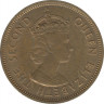 Монета. Гонконг. 10 центов 1975 год. рев.