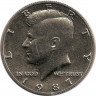 Монета. США. 50 центов 1987 год. Монетный двор P. ав