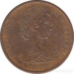 Монета. Новая Зеландия. 1 цент 1985 год.