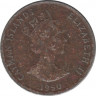 Монета. Каймановы острова. 10 центов 1990 год. ав.