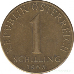 Монета. Австрия. 1 шиллинг 1966 год.