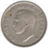 Монета. Новая Зеландия. 6 пенсов 1943 год.
