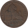 Монета. Бельгия. 2 цента 1910 год. DER BELGEN. рев.