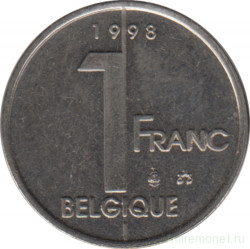 Монета. Бельгия. 1 франк 1998 год. BELGIQUE.