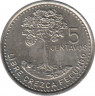 Монета. Гватемала. 5 сентаво 1997 год. рев.