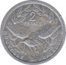 Монета. Новая Каледония. 2 франка 1983 год. рев.