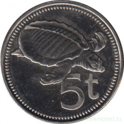 Монета. Папуа - Новая Гвинея. 5 тойя 2009 год.