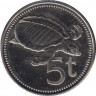 Монета. Папуа - Новая Гвинея. 5 тойя 2009 год. ав.