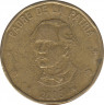 Монета. Доминиканская республика. 1 песо 2005 год. ав.