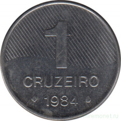 Монета. Бразилия. 1 крузейро 1984 год.