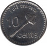 Монета. Фиджи. 10 центов 2013 год. рев.