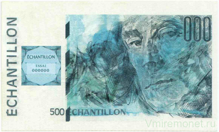 Бона. Франция. Тестовая банкнота, Морис Равель. 1995 год. Тип 2. 