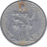 Монета. Французская Полинезия. 1 франк 1993 год. ав.