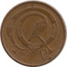 Монета. Ирландия. 1/2 пенни 1971 год. рев