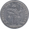 Монета. Французская Полинезия. 2 франка 1999 год. ав.