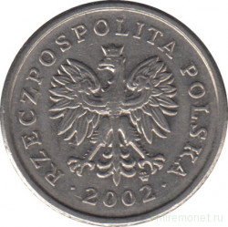 Монета. Польша. 20 грошей 2002 год.