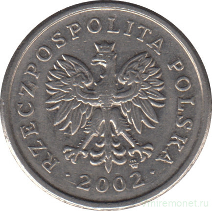 Монета. Польша. 20 грошей 2002 год.