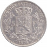 Монета. Бельгия. 5 франков 1873 год.